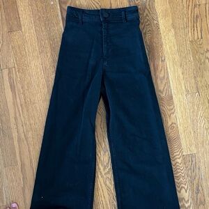 Zara Marine wide leg jeans
size 0